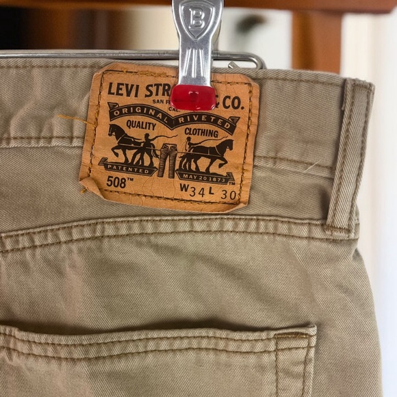 Levi’s 508 Regular Taper Discontinued Jeans 34x30 Vintage Style with Character - Picture 5 of 8